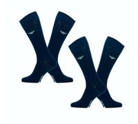 Emporio Armani 2-pack Long Socks, Calzini Uomo, Marine, Taglia unica