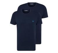EMPORIO ARMANI 2-Pack Crew Neck T-Shirt, Armani Blu/Armani Bl, S Uomo