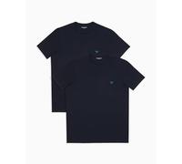 EMPORIO ARMANI 2-Pack Crew Neck T-Shirt, Armani Blu/Armani Bl, XL Uomo