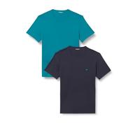 EMPORIO ARMANI 2-Pack Crew Neck T-Shirt, Harbour Blue/Armani, M Uomo