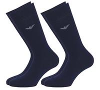 Emporio Armani 2-pack Short Socks, Calzini Uomo, Marine, Taglia unica
