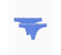 Emporio Armani 2-Pack Thong, Slip a Tanga Donna, Lapis/Lapis, XS