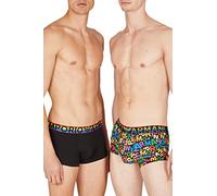 Emporio Armani 2 Pezzi Boxer Logo Boxers, EA Rainbow col/Black, XL Uomo