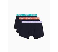EMPORIO ARMANI 3-Pack Boxer Corti, Armani Blu/Armani Bl, L Uomo