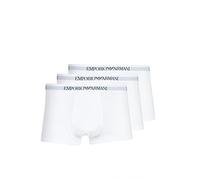 Emporio Armani 3-Pack Boxer Pure Cotton, Boxer, Uomo, Bianco (White/White/White), M