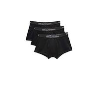 Emporio Armani 3-Pack Boxer Pure Cotton, Boxer, Uomo, Nero (Black/Black/Black), S