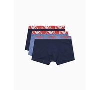 EMPORIO ARMANI 3-Pack Boxer Slip, Armani Blu/Vin Indi, XL Uomo