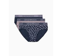 EMPORIO ARMANI 3-Pack Brief, Mutande Bambino Uomo, AR.Blu/AR.Blu/Shark,