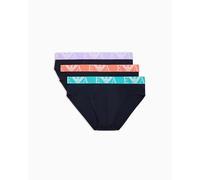 Emporio Armani 3-Pack Brief, Mutande Bambino Uomo, Armani Blu/Armani BL,