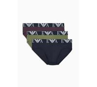 Emporio Armani 3 Pack Brief Olive/Marine/Blue, M