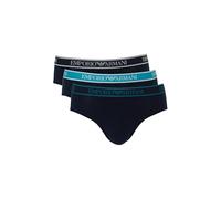 EMPORIO ARMANI 3-Pack Brief Slip, Armani Blu/Armani Bl, L Uomo