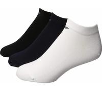 Emporio Armani 3-pack In-shoe Socks With Jacquard Eagle, Confezione da 3 calzini per scarpe Uomo, Multicolore (White-Black-Marine), L-XL