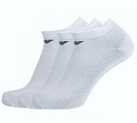 Emporio Armani 3-pack In-shoe Socks With Jacquard Eagle, Confezione da 3 calzini per scarpe Uomo, Bianco (Off White), S-M