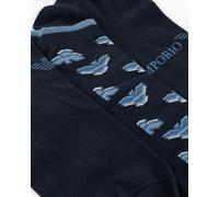 EMPORIO ARMANI 3-Pack Socks Inside Calzini, Armani Blu/Armani B, Taglia Unica Uomo