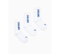 EMPORIO ARMANI 3-Pack Socks Short Calzini, Bianco/Bianco/Bianco, Taglia Unica Uomo