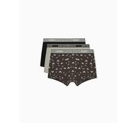 EMPORIO ARMANI 3-Pack Trunk Bermuda, Sag/Rav-sag PRT/Blac, L Uomo