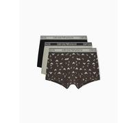 EMPORIO ARMANI 3-Pack Trunk Bermuda, Sag/Rav-sag PRT/Blac, S Uomo