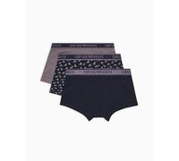 EMPORIO ARMANI 3-Pack Trunk, Bermuda Uomo, AR.Blu/AR.Blu/Shark,