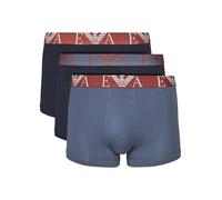 Emporio Armani 3-Pack Trunk, Bermuda Uomo, Armani Blu/Vin Indi/,