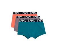 EMPORIO ARMANI 3-Pack Trunk, Bermuda Uomo, Shark/Harbor Blue/LA,