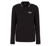 EA7 Emporio Armani Polo a maniche lunghe 8NPF17 Cotone stretch Uomo Regular Nero L
