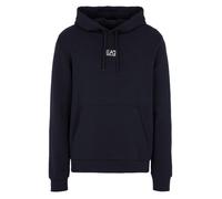 Felpa con cappuccio EA7 Core Identity Logo nero puro - M