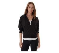 Felpa con cappuccio EA7 Core Lady nero puro donna - S