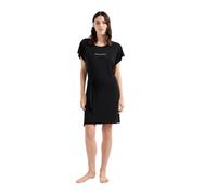Emporio Armani Abito Beachwear Logo Micro Borchie, Fusciacca, Viscosa Stretch (XL, Black)