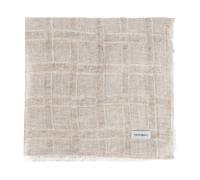 Emporio Armani, ,Accessories ,Donna ,Beige ,ONE SIZE Sciarpa in Lino Spazzolato con Lurex