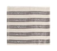 Emporio Armani, ,Accessories ,Donna ,Beige ,ONE SIZE Sciarpa in misto modal con righe jacquard