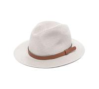 Emporio Armani, ,Accessories ,Donna ,Grigio ,58 CM Cappello Fedora in Raffia Intrecciata