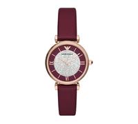 Emporio Armani, ,Accessories ,Donna ,Rosa ,ONE SIZE Oro Rosa Orologio Analogico al Quarzo con Cinturino in Pelle