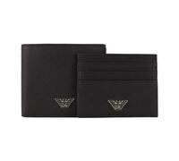Emporio Armani, ,Accessories ,unisex ,Nero ,ONE SIZE Set portafogli uomo con dettagli logo