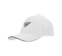 Emporio Armani, ,Accessories ,Uomo ,Bianco ,ONE SIZE Logo Cotton Cap