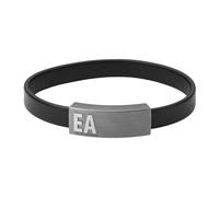 Emporio Armani, ,Accessories ,Uomo ,Nero ,ONE SIZE Bracciale Essenziale in Pelle Nera
