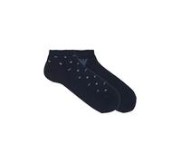 Emporio Armani Allover Eagle 2-Pack Socks Inside Confezione da 2 Calzini, Blu, Taglia Unica Uomo