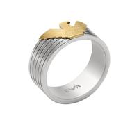 Emporio Armani Anello a fascia da uomo in acciaio bicolore, EGS3076040