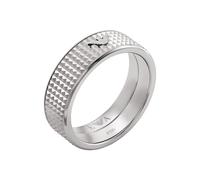 Emporio Armani Anello a fascia in acciaio inossidabile Uomo, EGS29880409, Tono argento