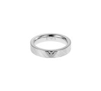 Emporio Armani Anello Per Uomo Essential, Lunghezza: 26mm, Larghezza: 26mm Anello In Acciaio Inossidabile Argento, EGS2924040
