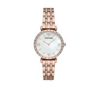 Emporio Armani AR11294 Gianni T-Bar Women's Watch - Rose Gold, 32mm