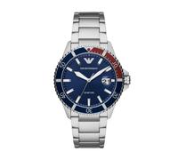 Emporio Armani AR11339 Men’s Diver Watch - Blue Dial, Pepsi Bezel, 42 mm