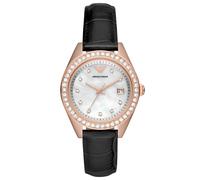 Emporio Armani AR11505 Women’s Rose-Gold Dress Watch - Pearl Dial, 36 mm