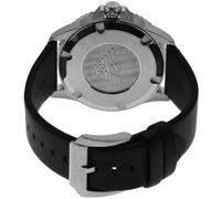 Emporio Armani Orologio da uomo, movimento a tre lancette con data, cassa in acciaio inossidabile argento da 42 mm con cinturino in pelle, AR11516