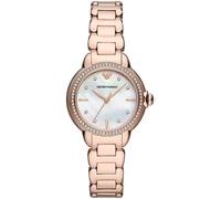 Emporio Armani AR11523 Women's Rose Gold Watch - Crystal Bezel, MOP Dial