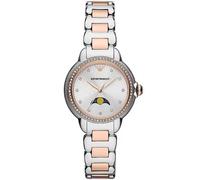 Emporio Armani AR11567 Women’s Moonphase Two-Tone Steel Watch - 32 mm