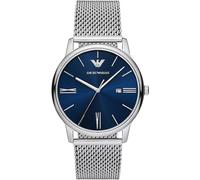 Emporio Armani AR11571 Men's Watch - Blue Dial, Silver Mesh Strap
