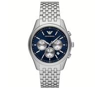 Emporio Armani AR11582 Men's Chronograph Watch - Blue Dial, Silver Stainless Steel