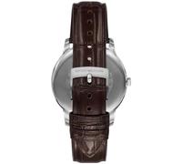 Emporio Armani Orologio Analogico al Quarzo Uomo con Cinturino in Pelle AR11672, Verde e Marrone, 39 mm