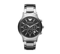 Emporio Armani AR2434 Men's Chronograph Watch - Black Dial, Stainless Steel