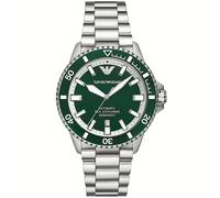 Emporio Armani AR60080 Sea Explorer Men's Watch - Green Dial, Stainless Steel